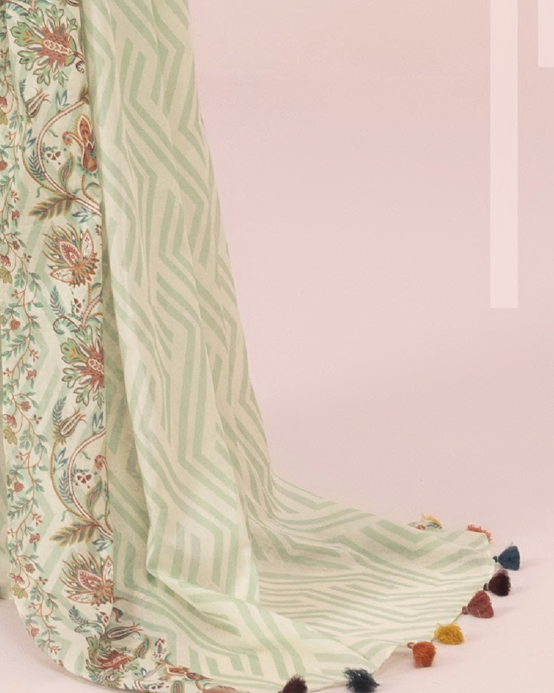 3 Piece Printed Lawn Suit - Sapphire (Unstitched)