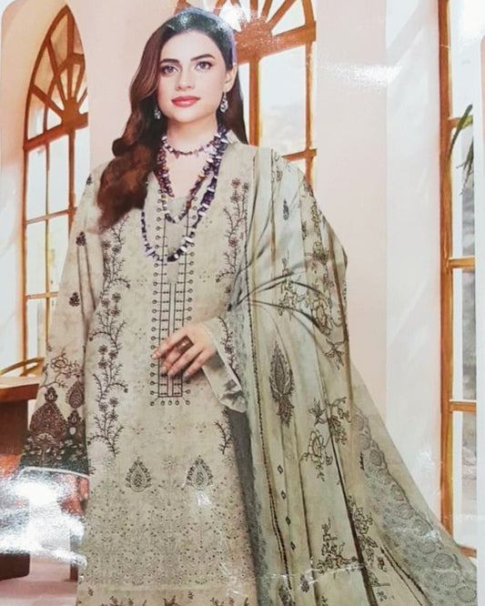 3 Piece - Embroidered Lawn Suit
