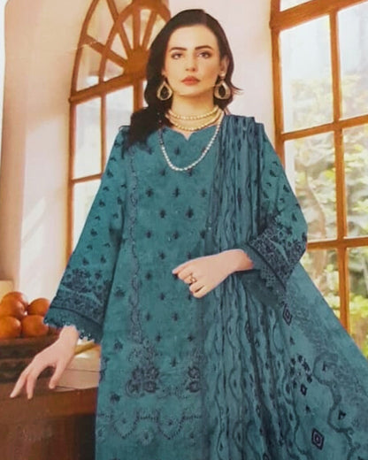 3 Piece - Embroidered Lawn Suit