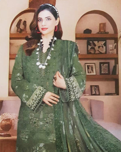 3 Piece - Embroidered Lawn Suit