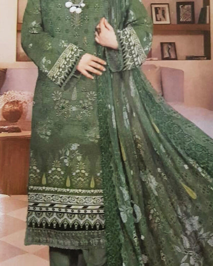3 Piece - Embroidered Lawn Suit