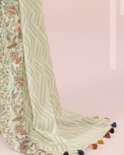 3 Piece Printed Lawn Suit - Sapphire (Unstitched)