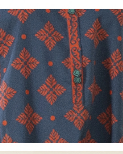 3 Piece Printed Lawn Suit - Sapphire (Unstitched)